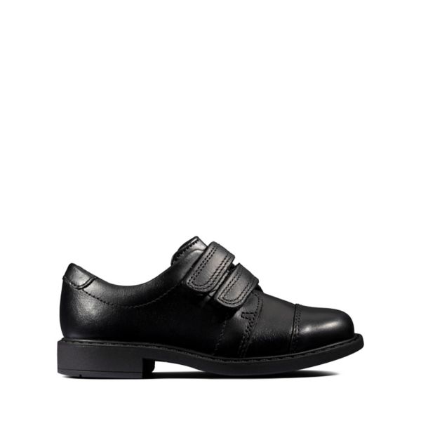 Clarks Boys Scala Skye Toddler School Shoes Black | CA-348697